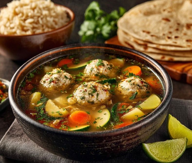 Sopa de albóndigas